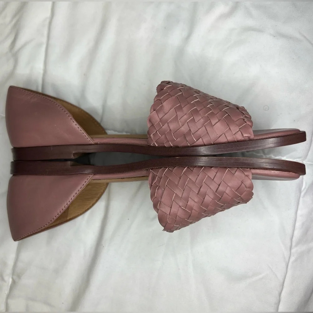 Madewell Pink Woven Slide Sandals - Picture 7 of 10